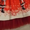robe noël rouge à motifs noël 4 Robe princesse confortable à motifs noël