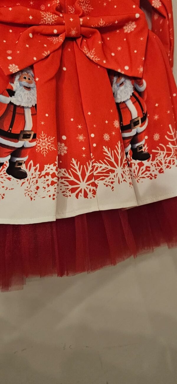 robe noël rouge à motifs noël 4 Robe princesse confortable à motifs noël