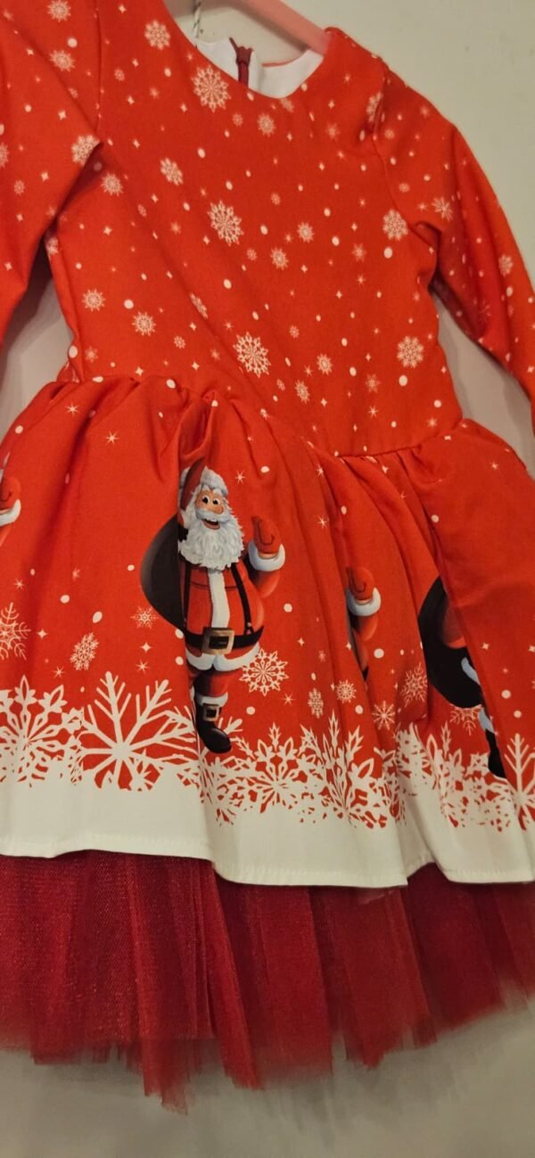 robe noël rouge à motifs noël Robe princesse confortable à motifs noël