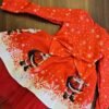 robe noël rouge à motifs noël 7 Robe princesse confortable à motifs noël