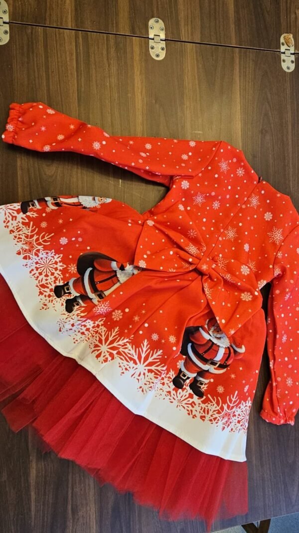 robe noël rouge à motifs noël 7 Robe princesse confortable à motifs noël