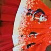 robe noël rouge à motifs noël 8 Robe princesse confortable à motifs noël