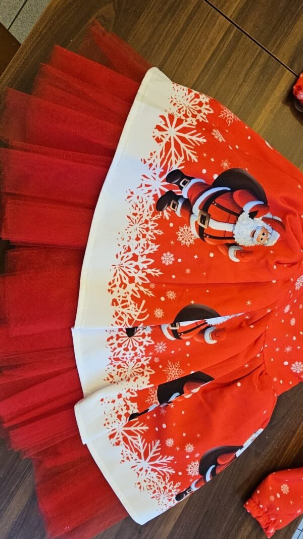 robe noël rouge à motifs noël 8 Robe princesse confortable à motifs noël